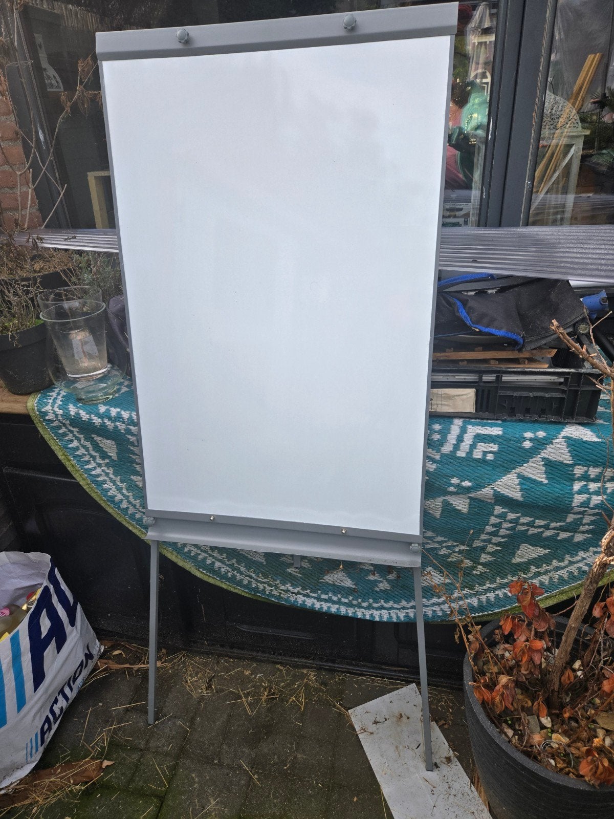 Whiteboard / Flipover op 3 poten, in hoogte verstelbaar, Diversen, Ophalen, Mobiel, Nieuw, Whiteboard