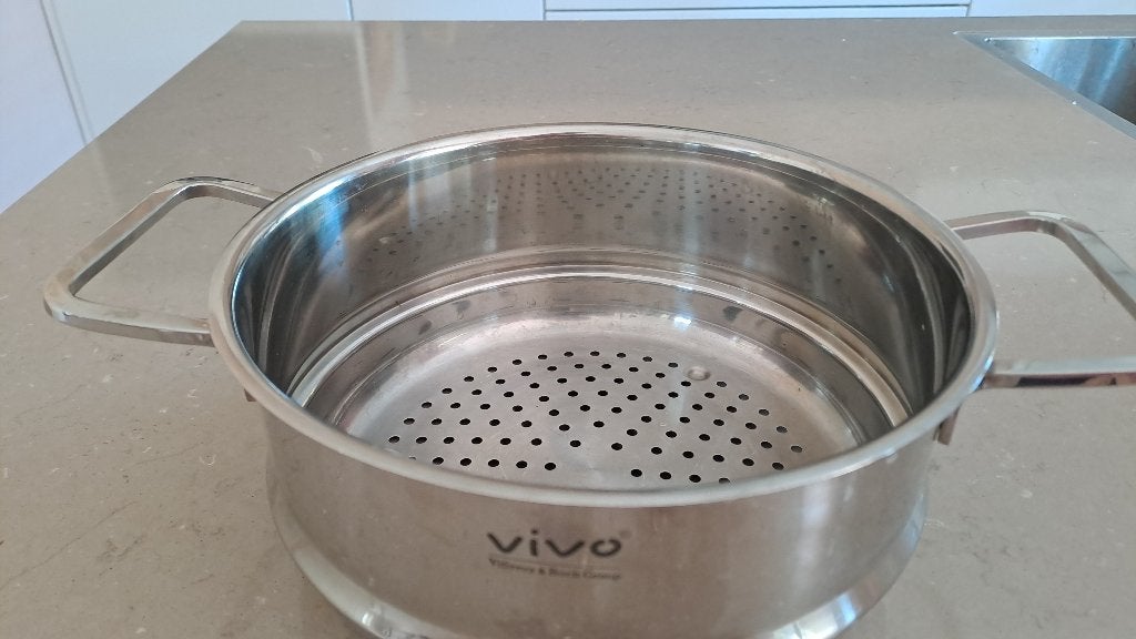 Villeroy & Boch vivo stoom opzet - pan, Ophalen, Zo goed als nieuw, Rvs, Kookpan