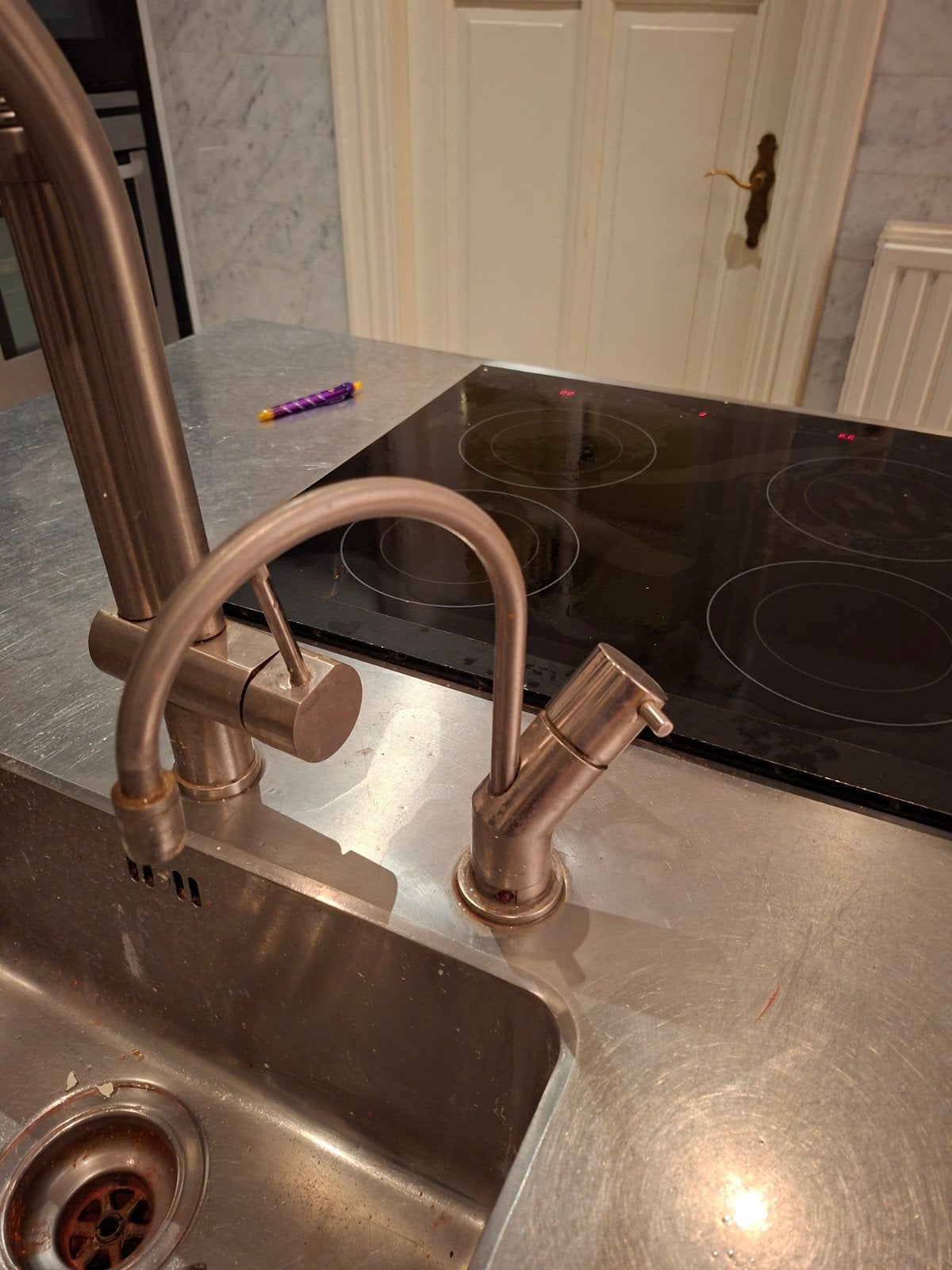 Quooker Combi 2.2 met kraan - Gebruikt, Zilver, Ophalen of Verzenden, Metaal, Overige merken