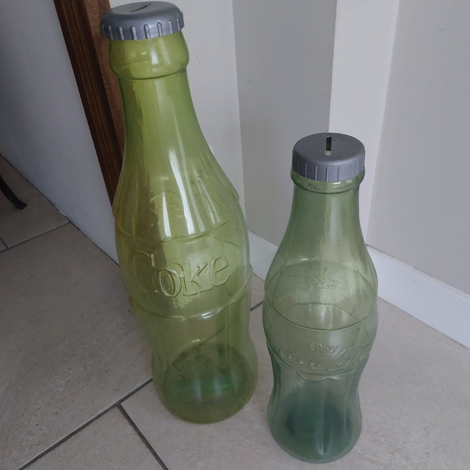 2 Coca-Cola spaarflessen - uniek voor verzamelaars, Ophalen of Verzenden