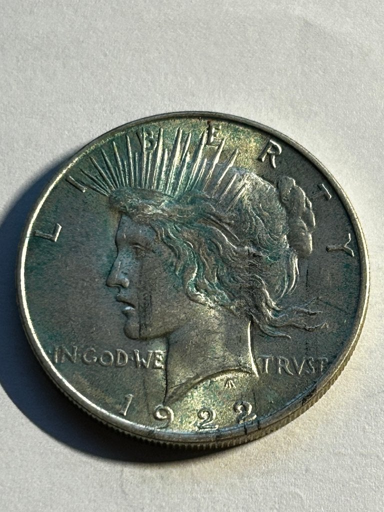 Zilveren Peace Dollar 1922 | USA One Dollar Zilver, Postzegels en Munten, Ophalen of Verzenden, Noord-Amerika, Losse munt, Zilver