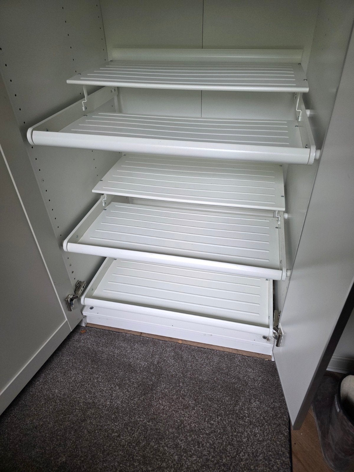 IKEA PAX kledingkast KOMPLEMENT uittrekbaar schoenenrek wit, Huis en Inrichting, Ophalen, Gebruikt