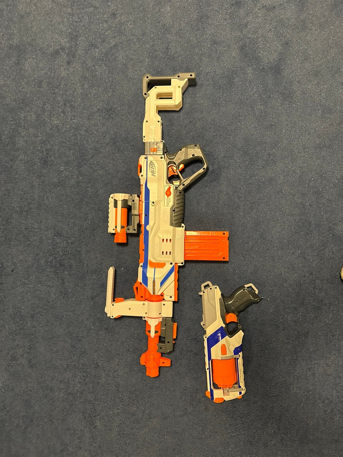 Nerf modulus regulator Warden en Strongarm blaster Set, Ophalen, Zo goed als nieuw, Jongen of Meisje