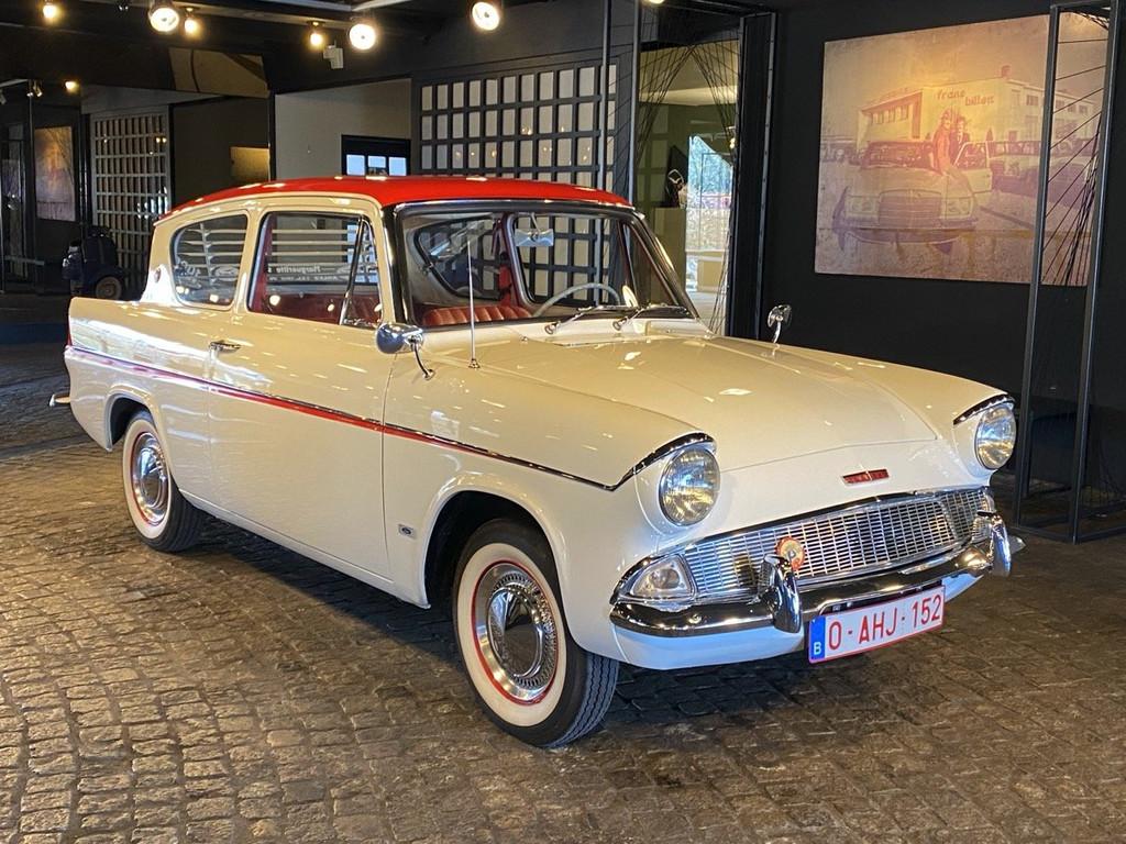 Ford Capri Anglia Sportsman xDeluxe 1.0 (bj 1962), Auto's, Oldtimers, Wit, Bedrijf, Handgeschakeld, 1000 cc