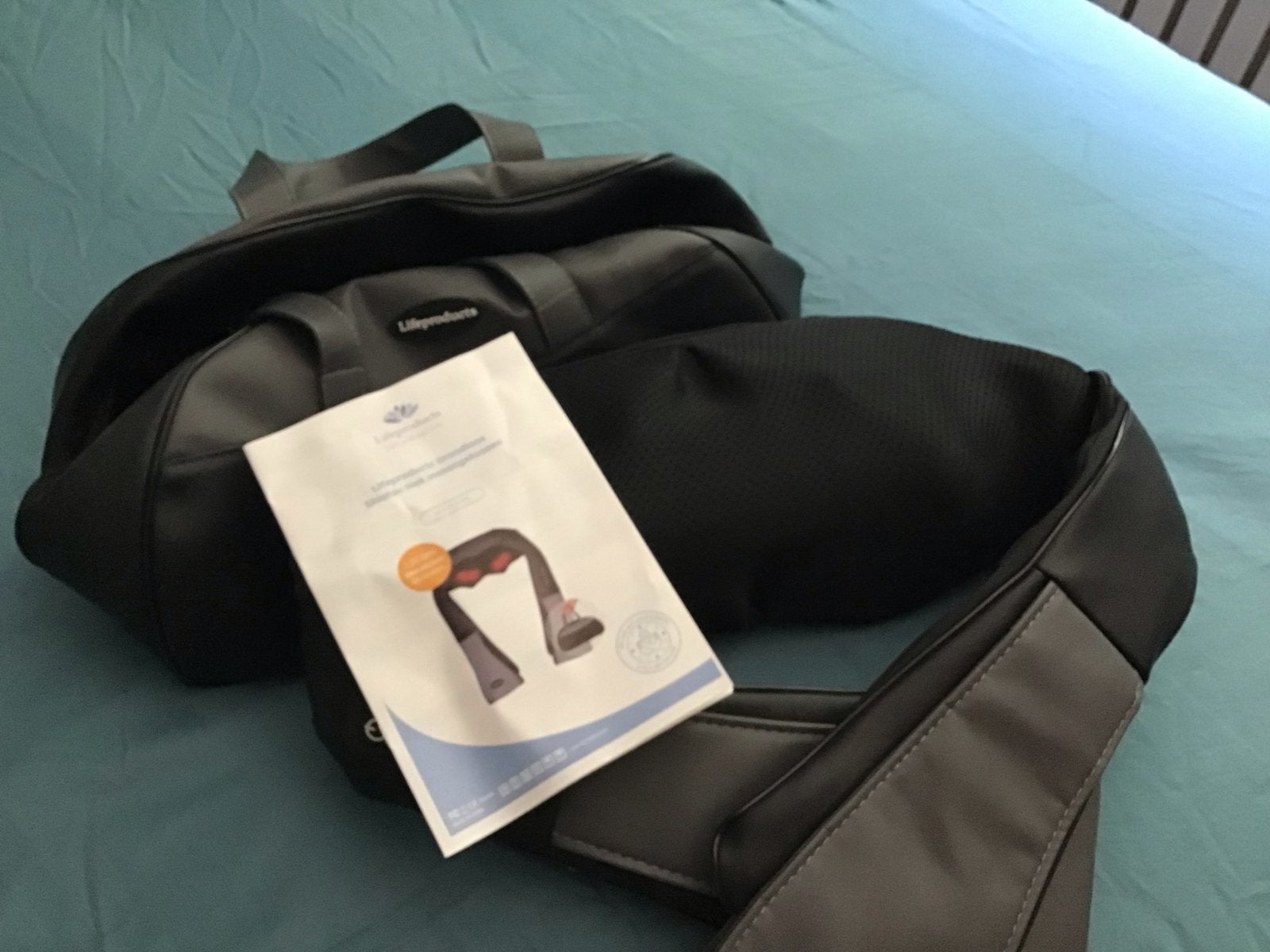 Lifeproducts Draadloos Shiatsu Nek Massagekussen, Ophalen of Verzenden, Zo goed als nieuw, Massagestoel of Kussen