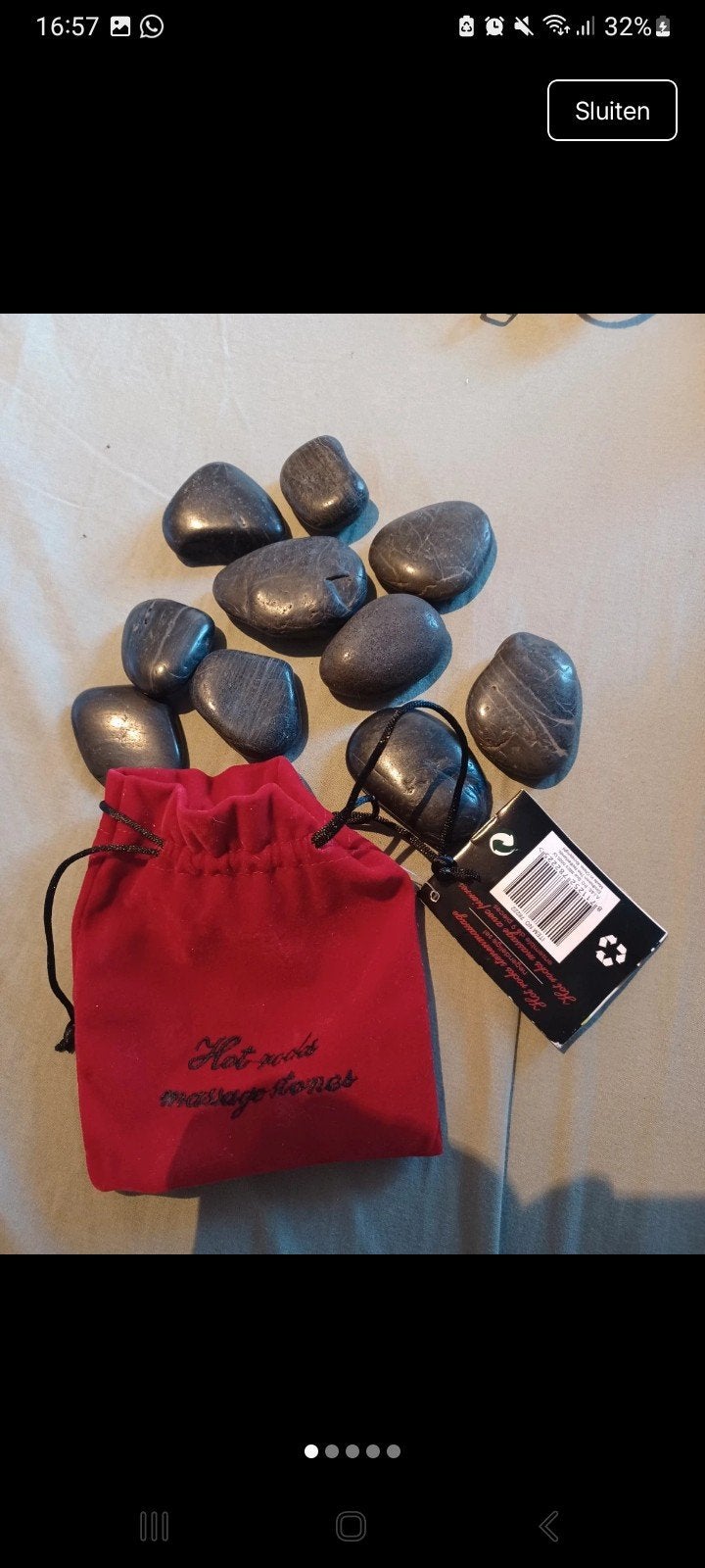 Hot Rocks Massagestenen - Negen Delig Set, Ophalen of Verzenden, Nieuw, Hotstone