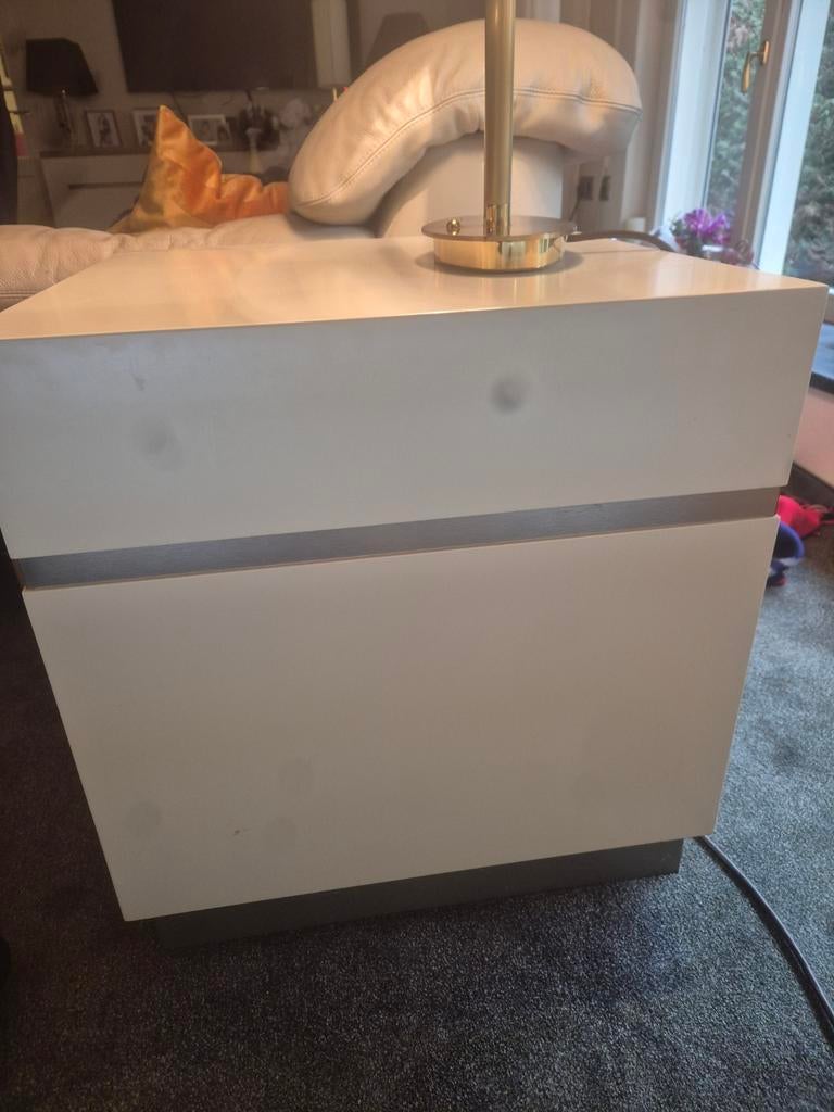 Bijzettafel kubus, Huis en Inrichting, Tafels | Bijzettafels, Ophalen of Verzenden, Rond, Minder dan 55 cm, 45 tot 60 cm