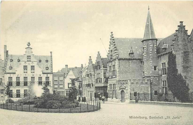 377-394-017 Middelburg Societeit St Joris, Ophalen of Verzenden, Voor 1920, Zeeland
