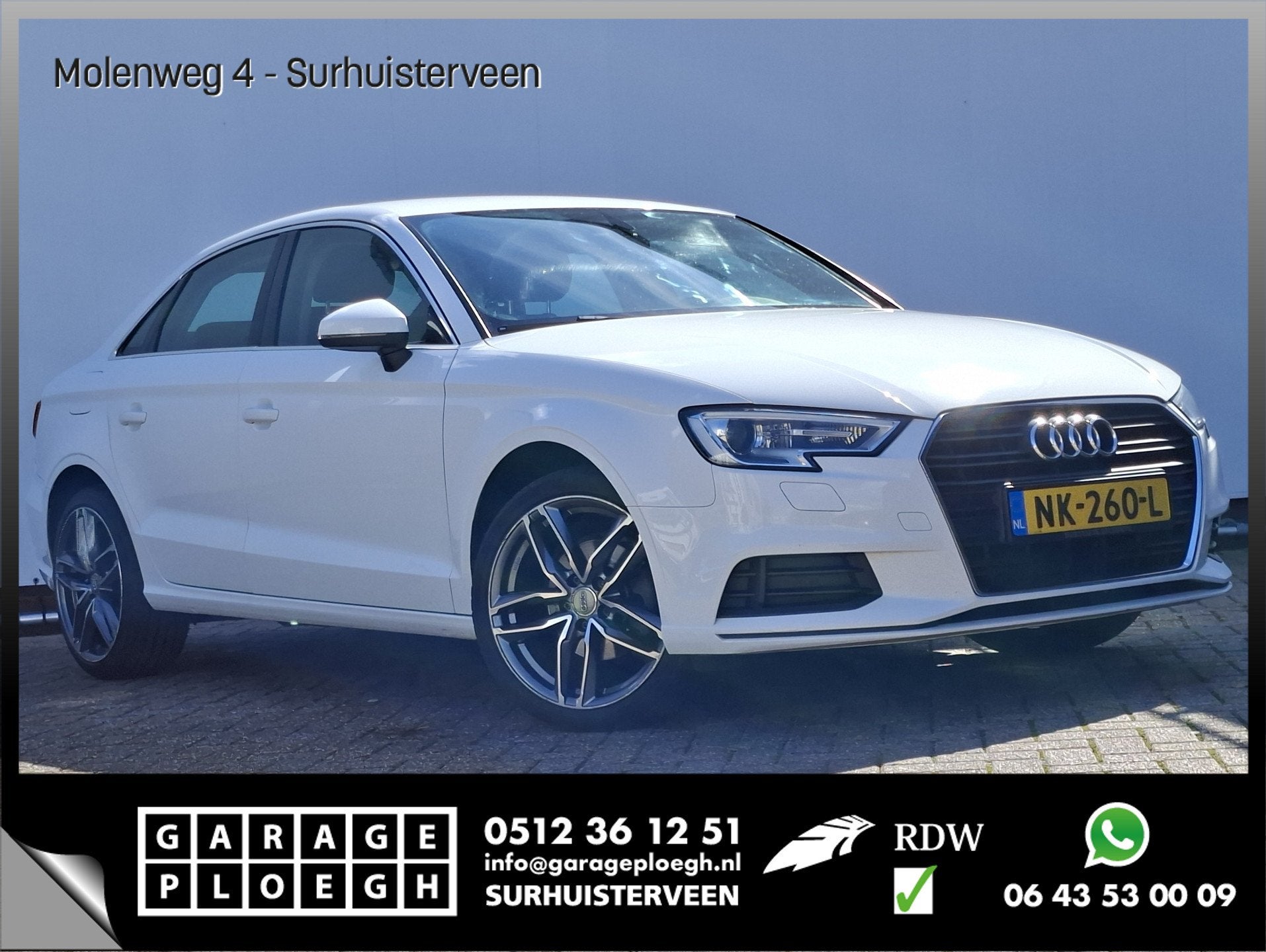 Audi A3 Limousine 1.0 TFSI Climatic Audio I-Drive White budd, Auto's, Gebruikt, Euro 6, 116 pk, Wit