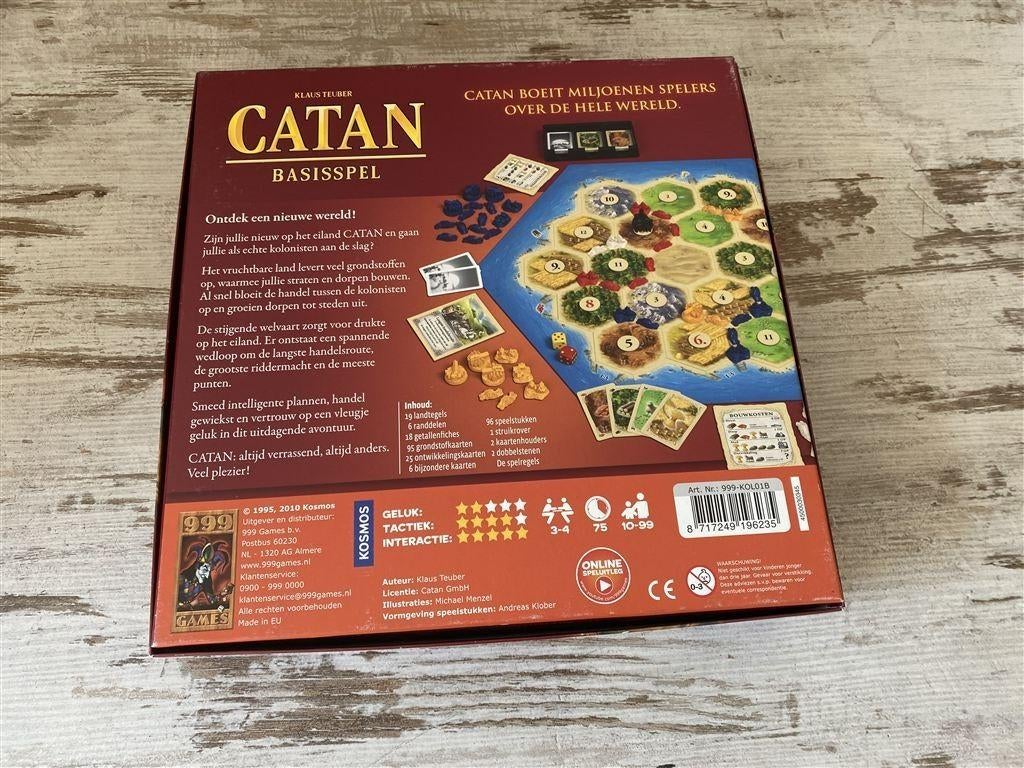 Catan basspel klaus Teuber 999 games [s489], Verzenden, Zo goed als nieuw
