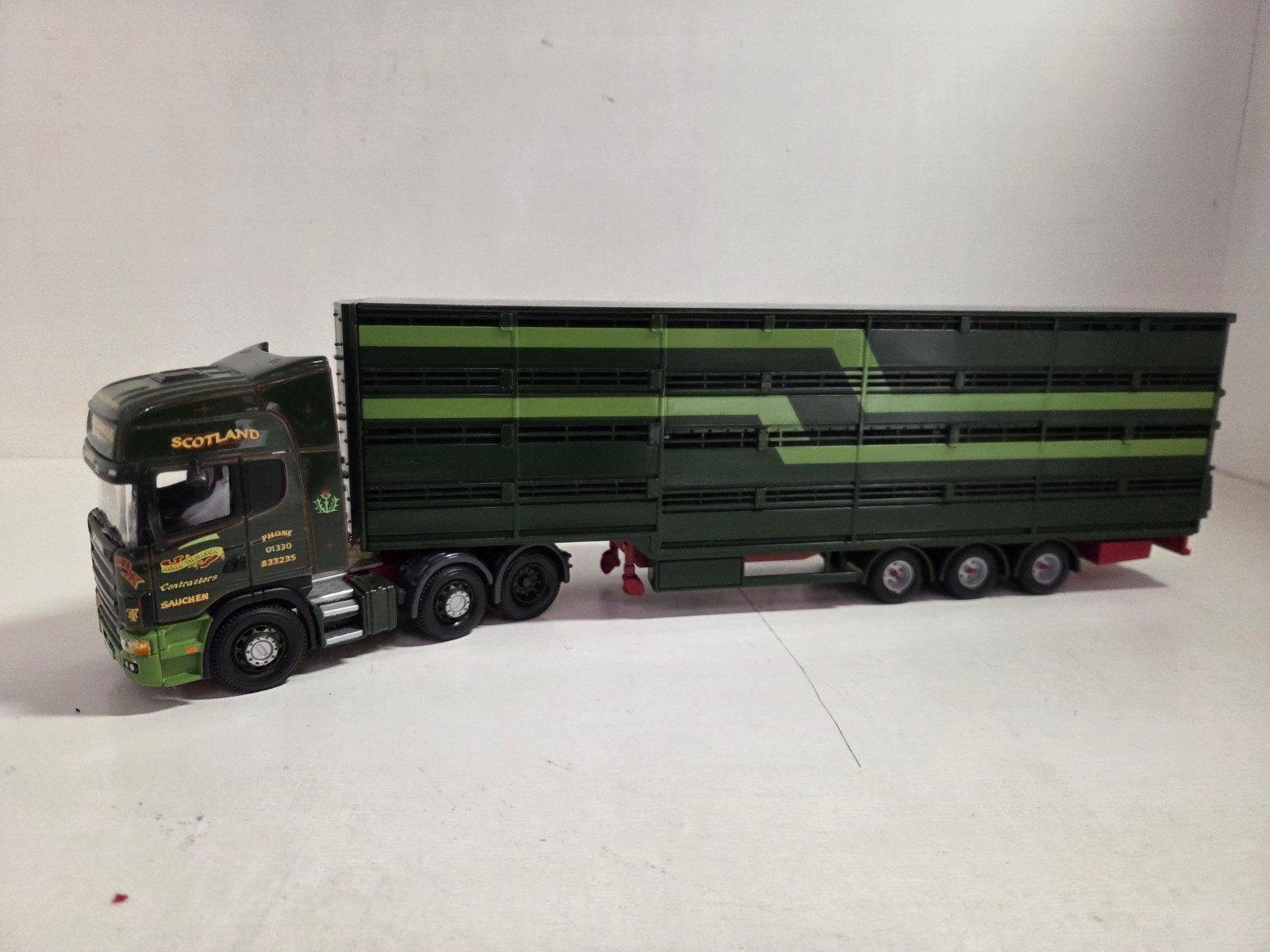 Corgi Scania Topline veewagen Henry Thomas, Corgi, ., Ophalen of Verzenden, Zo goed als nieuw