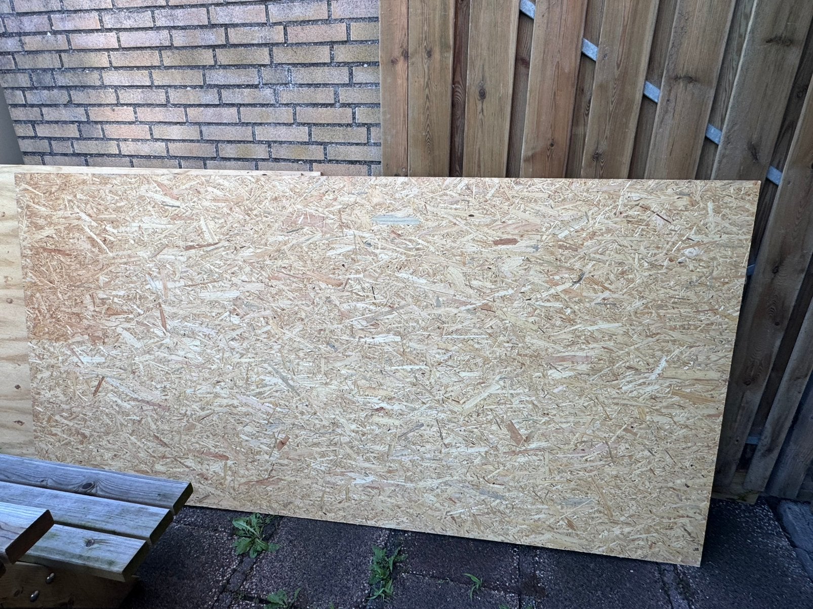 2x nieuw OSB 1220x2440x9 mm, Doe-het-zelf en Verbouw, Platen en Panelen, Ophalen, Zo goed als nieuw, Hout