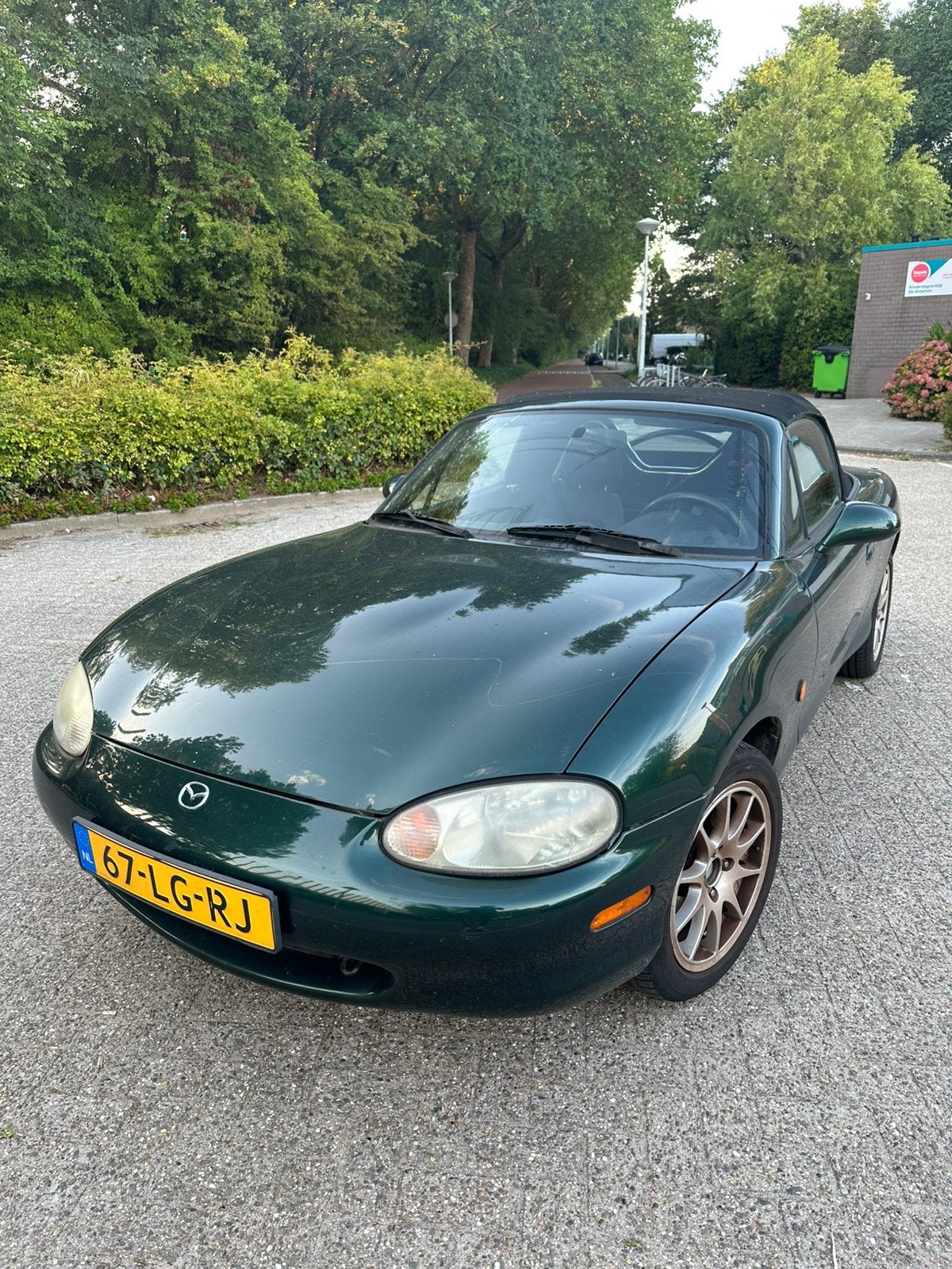 Mazda MX5 Cabrio 1998 Groen, Euro 2, Stof, 40 €/maand, Cabriolet
