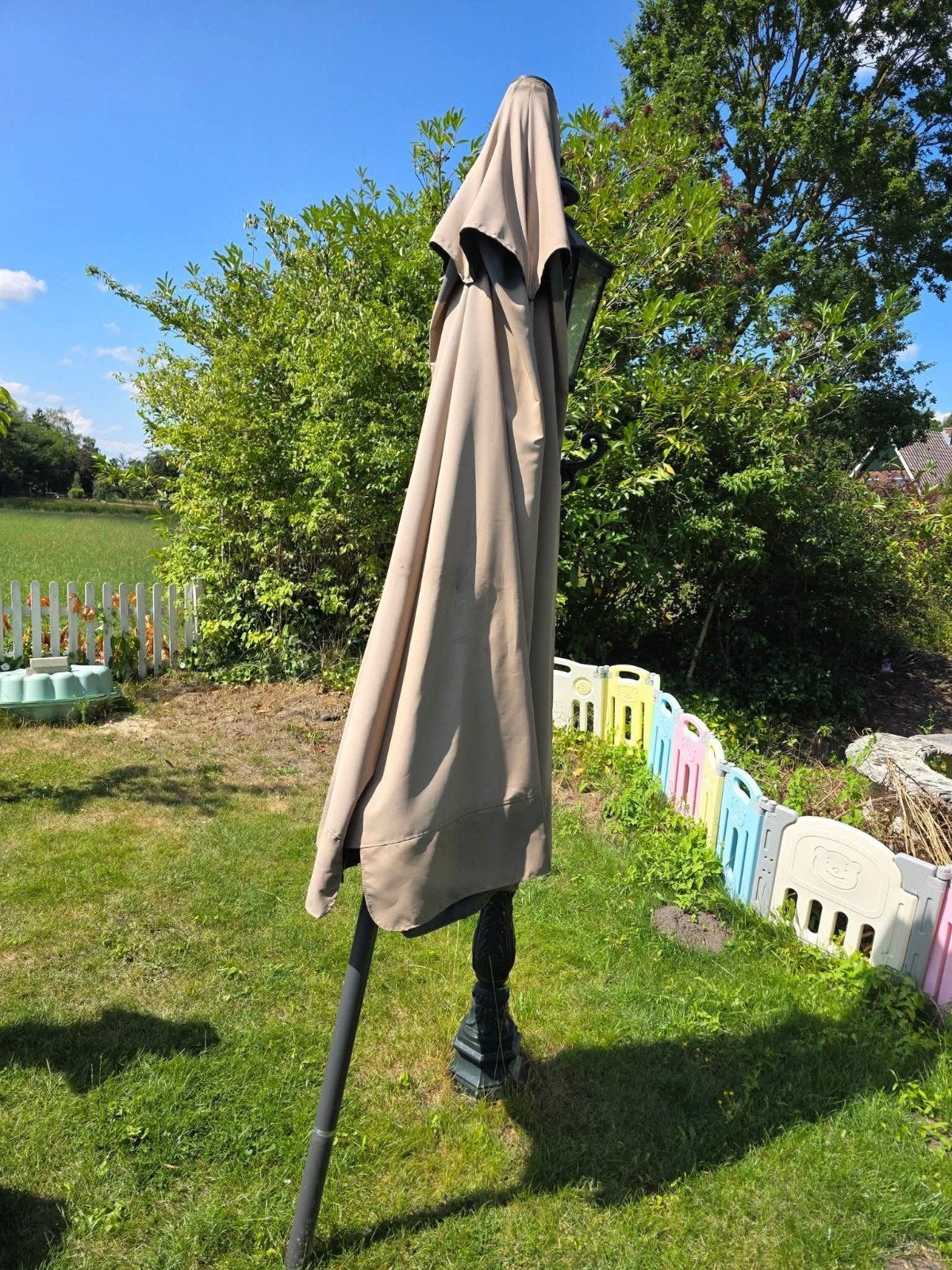 Parasol 3 mtr van Obelink, gratis af te halen, Ophalen, Gebruikt, 2 tot 3 meter, Stokparasol
