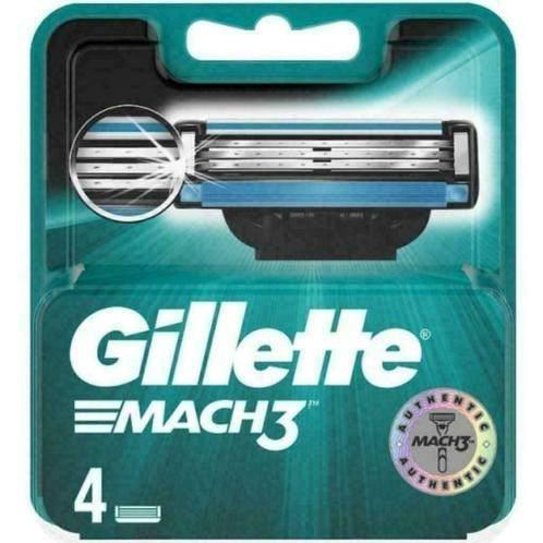 Gillette Mach3 - 4 Scheermesjes, Sieraden, Tassen en Uiterlijk, Uiterlijk | Gezichtsverzorging, Nieuw, Gehele gezicht, Ophalen