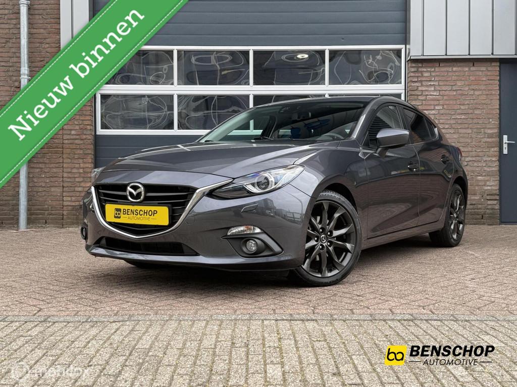 Mazda 3 2.0 GT-M Line Alcantara Navi Camera PDC 18 inch Stoe, Voorwielaandrijving, 1998 cc, Zwart, 4 cilinders