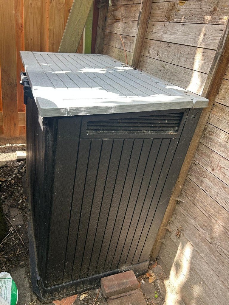 Opbergbox/kussenkist, Tuin en Terras, Ophalen, Gebruikt, Kunststof, Overige typen