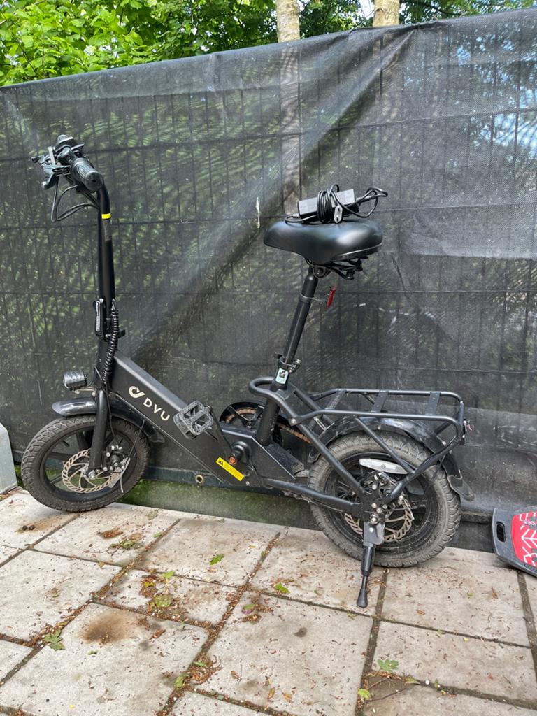 DYU D3+ Elektrische Vouwfiets - Zo goed als nieuw, Overige merken, Ophalen of Verzenden, Zo goed als nieuw, Minder dan 47 cm