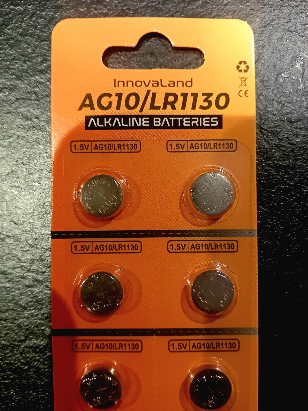 InnovaLand AG10/LR1130 alkaline knoopcel batterijen (10 st.), Ophalen of Verzenden, Nieuw