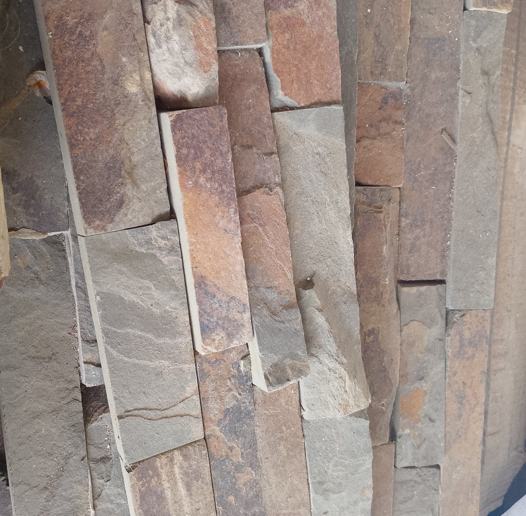 Natuurstenen wandpanelen Rusty Slate – ca. 8 m², Doe-het-zelf en Verbouw, Tegels, Ophalen, Wandtegels, Nieuw, Overige materialen