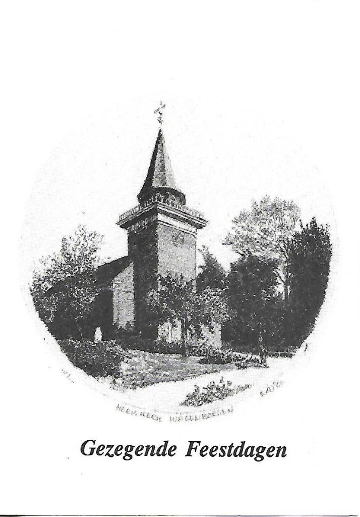 Wagenborgen- -N.H.Kerk, kerstkaart., Verzenden, 1980 tot heden, Gelopen, Groningen