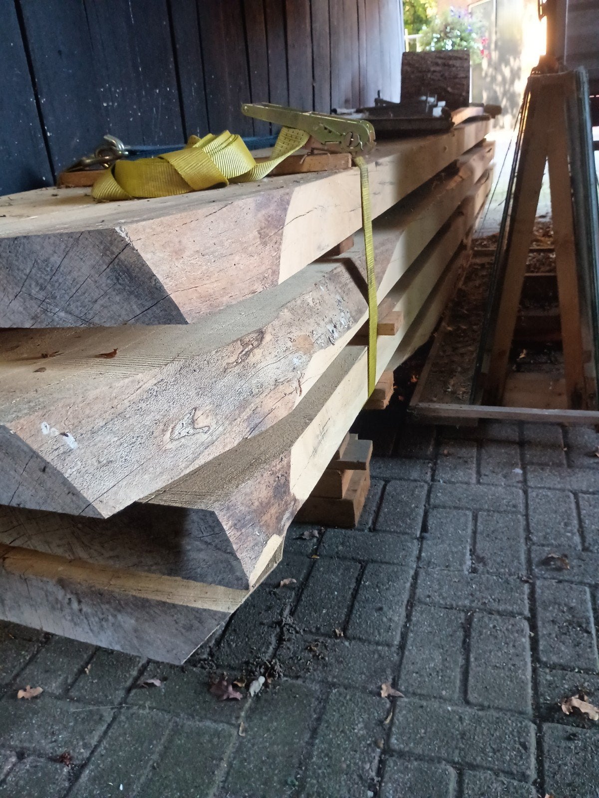Beuken planken Perfect voor Constructie of Decoratie, Doe-het-zelf en Verbouw, Ophalen, Zo goed als nieuw, Balk, Beuken
