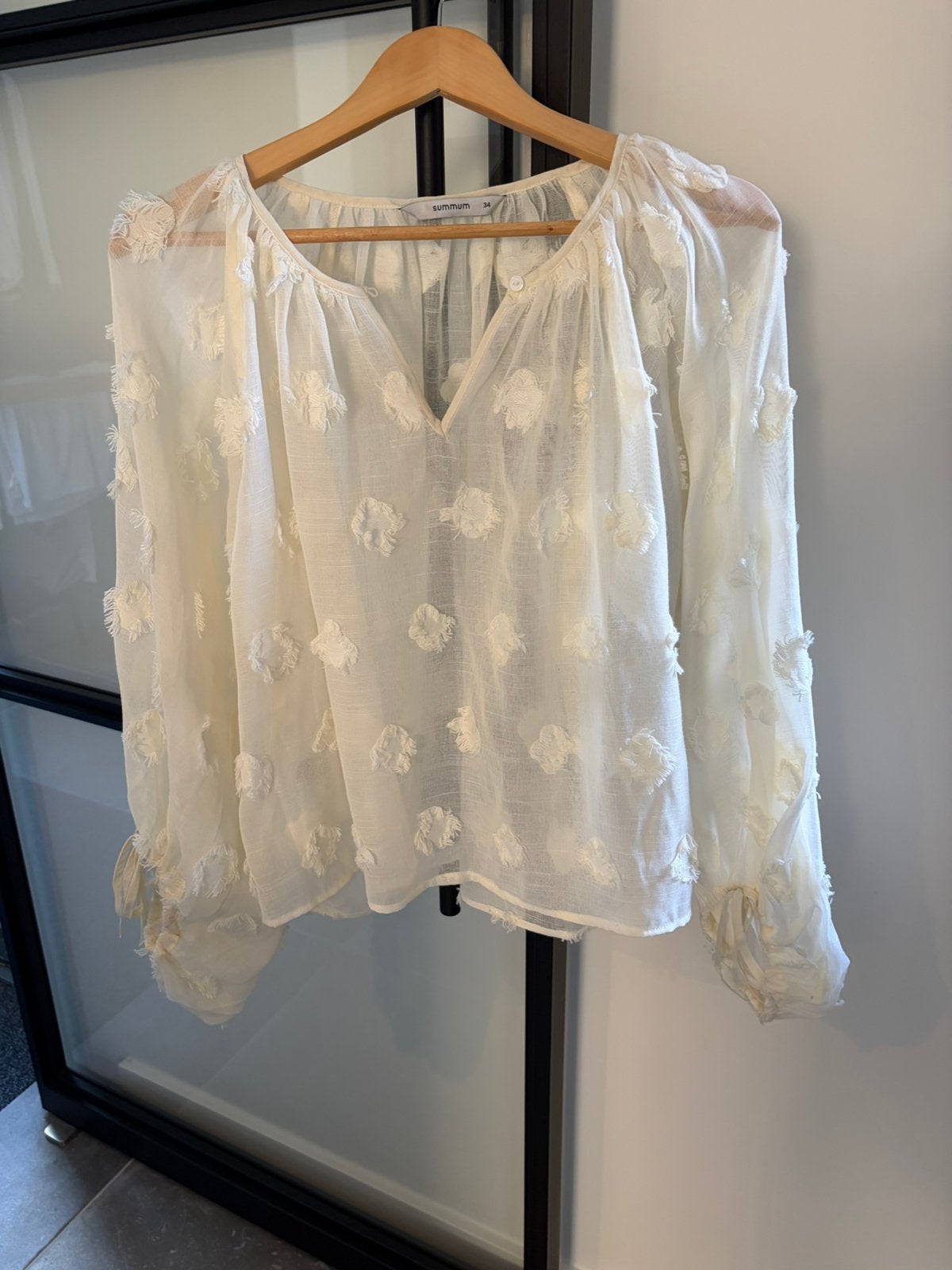 Summum blouse maat 34, Verzenden, Zo goed als nieuw, Maat 34 (XS) of kleiner, Beige