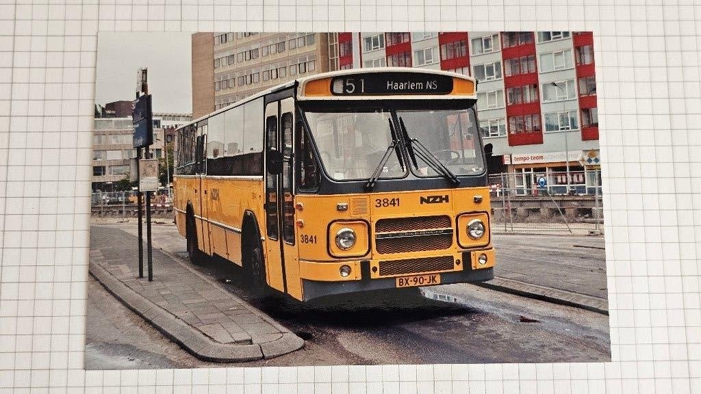 Foto BUS NZH Haarlem 3841, Verzenden, Gebruikt, Bus of Metro, Overige typen