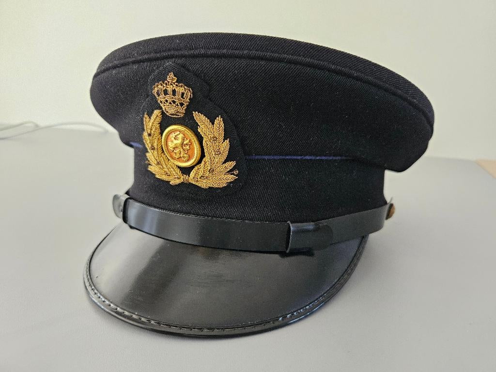 Platte pet officier cavalerie Huzaren van Boreel, Verzamelen, Ophalen of Verzenden, Landmacht, Nederland, Helm of Baret