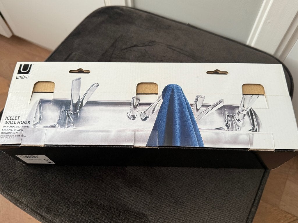 umbra icelet acrylic wall hook haak kapstok | 3x, Kunststof, Wandhaken, Verzenden, Nieuw