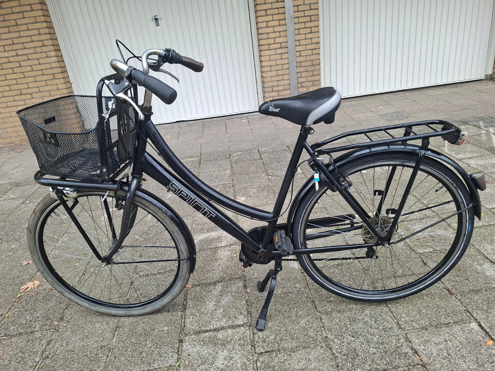 Spirit Damesfiets met mand en versnellingen(VASTE PRIJS), Fietsen en Brommers, Velgrem, Versnellingen, Zo goed als nieuw, 50 tot 53 cm