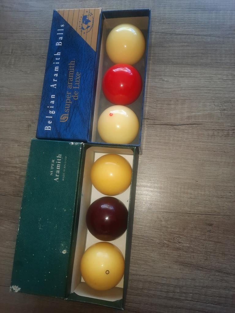 2 sets biljart ballen, Ophalen of Verzenden, Keu of Ballen