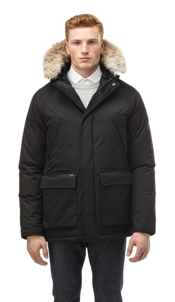 Nobis Winterjas Heren - Stijlvol en Warm, Maat 48/50 (M), Zwart, Ophalen of Verzenden, Zo goed als nieuw