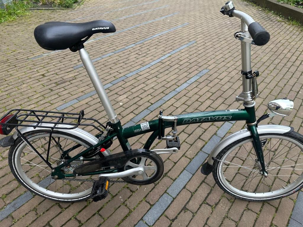 Batavus Versa Opvouwbare Fiets - Groen, Ophalen, Terugtraprem, Gebruikt, 16 tot 18 inch
