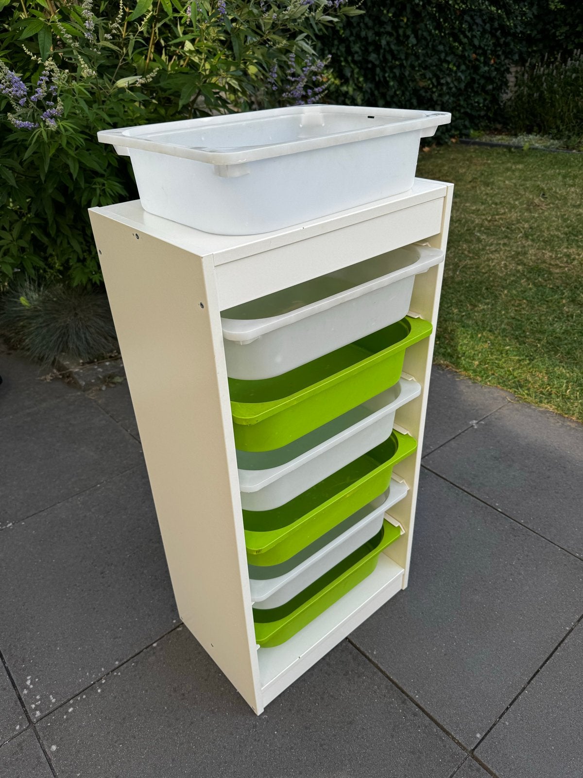 Opberger (Ikea) met opbergbakken, Gebruikt, Minder dan 75 cm, Ophalen of Verzenden, Minder dan 50 cm