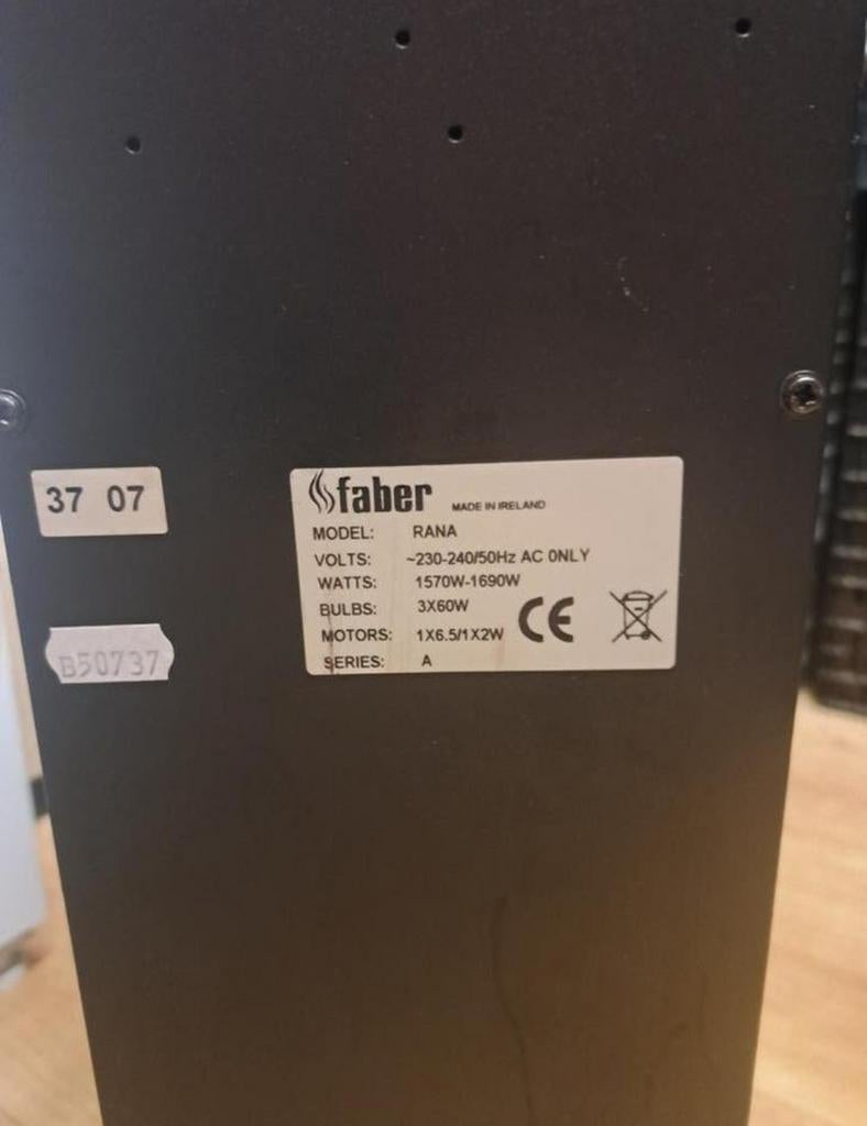 Faber Rana Elektrische Kachelhaard - Sfeervol en Warm, Ophalen, Gebruikt, Overige soorten, Elektrisch
