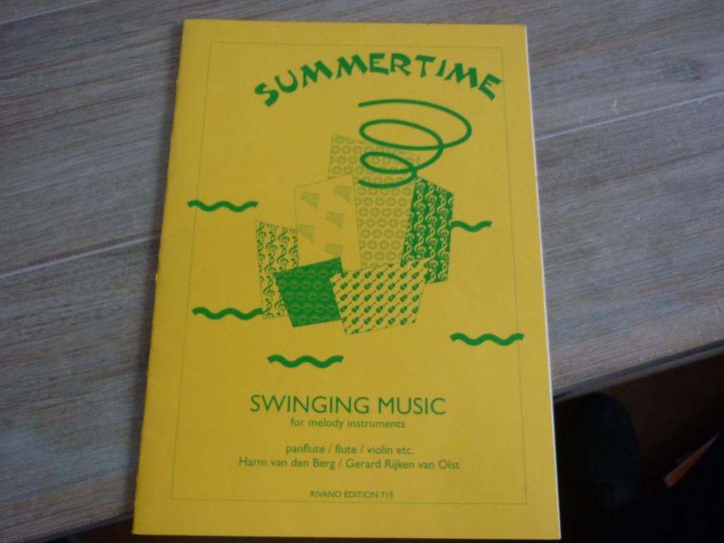 Summertime- Swinging music voor: Panfluit, dwarsfluit, viool, Ophalen of Verzenden, Zo goed als nieuw, Dwarsfluit of Piccolo, Artiest of Componist