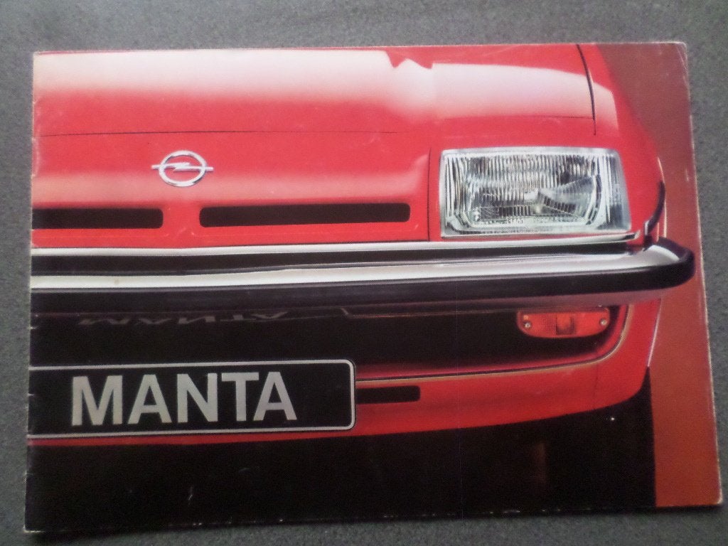 Opel Manta Brochure, Boeken, Ophalen of Verzenden, Zo goed als nieuw, Opel