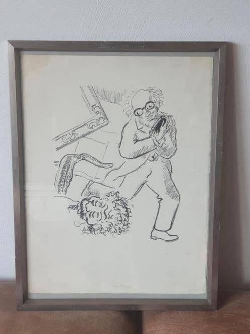 Unieke Litho gesigneerd kees v Dongen la révolte des Anges, Antiek en Kunst, Kunst | Litho's en Zeefdrukken, Ophalen