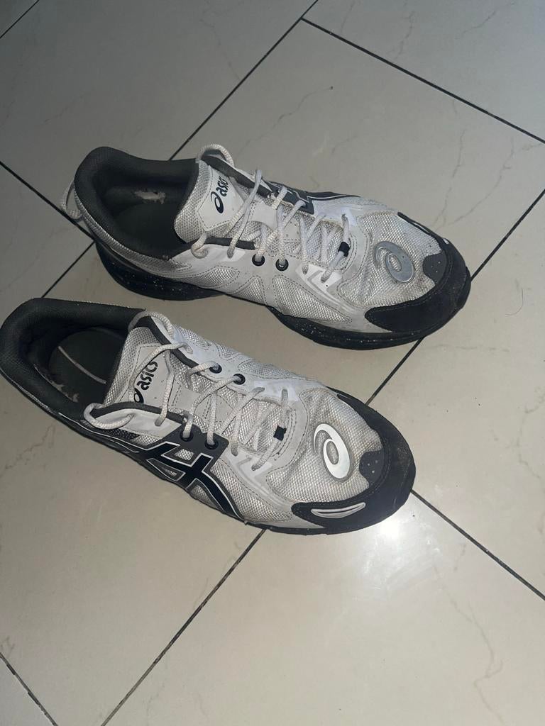 ASICS Sportschoenen - Maat 45 - Wit/Zwart, Ophalen, Gedragen, Wit, Sneakers of Gympen