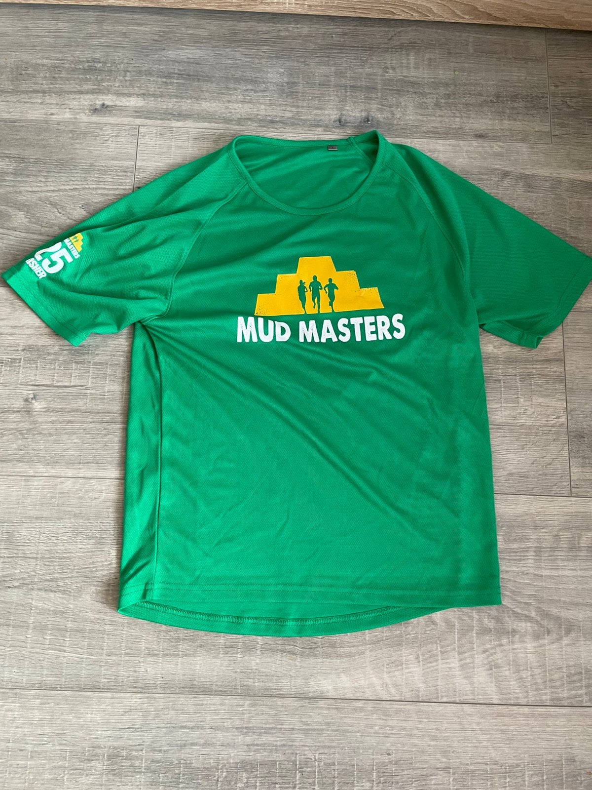 Mudmasters t shirt groen, Ophalen, Zo goed als nieuw, Maat 46 (S) of kleiner, Groen