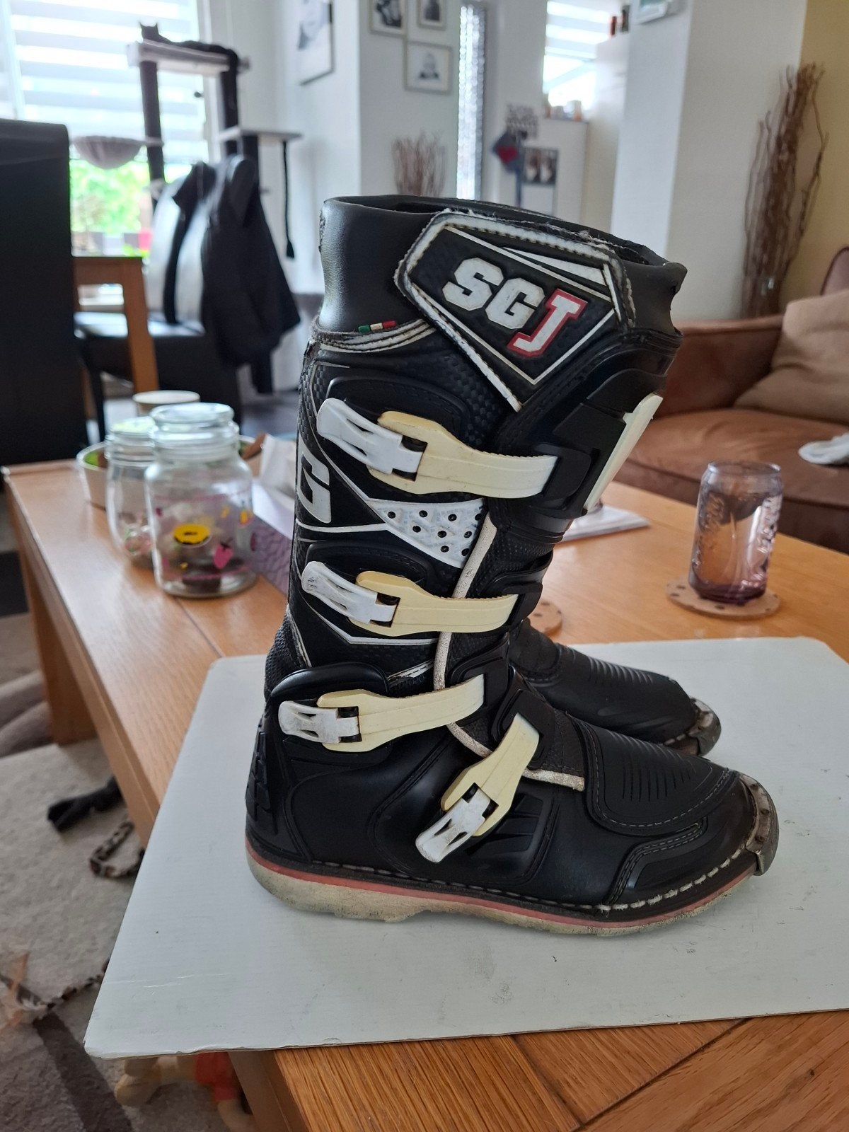 Crosslaarzen merk GEARNE maat 37 kinderlaarzen, Motoren, Kleding | Motorkleding, Ophalen of Verzenden, Tweedehands, Laarzen