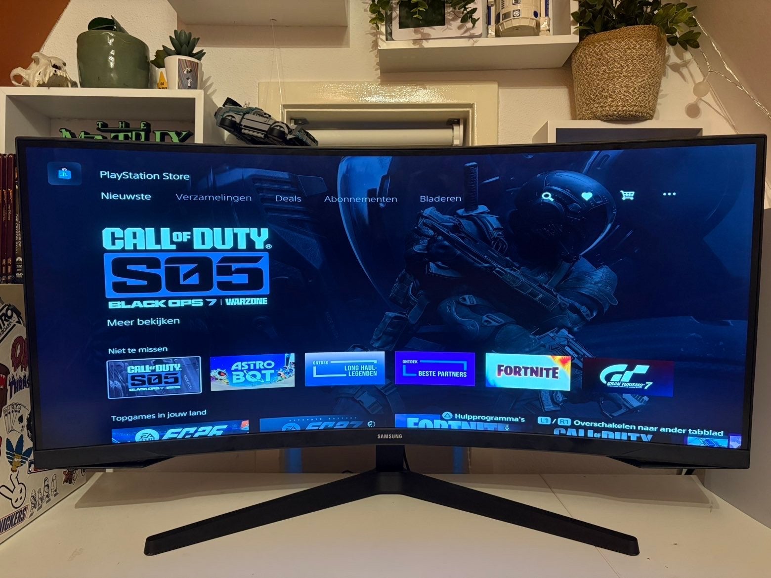 Samsung Odyssey G5 34" Curved Ultrawide Gaming Monitor, Gaming, Gebruikt, Curved, VA
