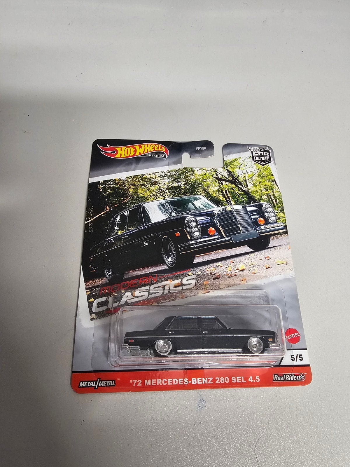 hot wheels premium 72'  mercedes 280  sel 4.5, Ophalen, Nieuw, Auto