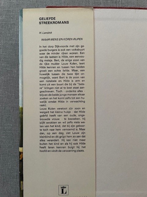 Waar mens en koren rijpen – Hendrik Lansink, Ophalen of Verzenden, Gelezen, Hendrik Lansink