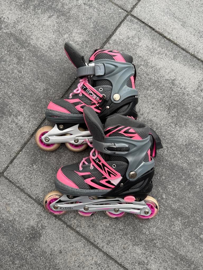 Verstelbare Skeelers Maat 35-38 - Roze/Grijs, Sport en Fitness, Skeelers, Overige merken, Kinderen, Ophalen of Verzenden, Inline skates 4 wielen