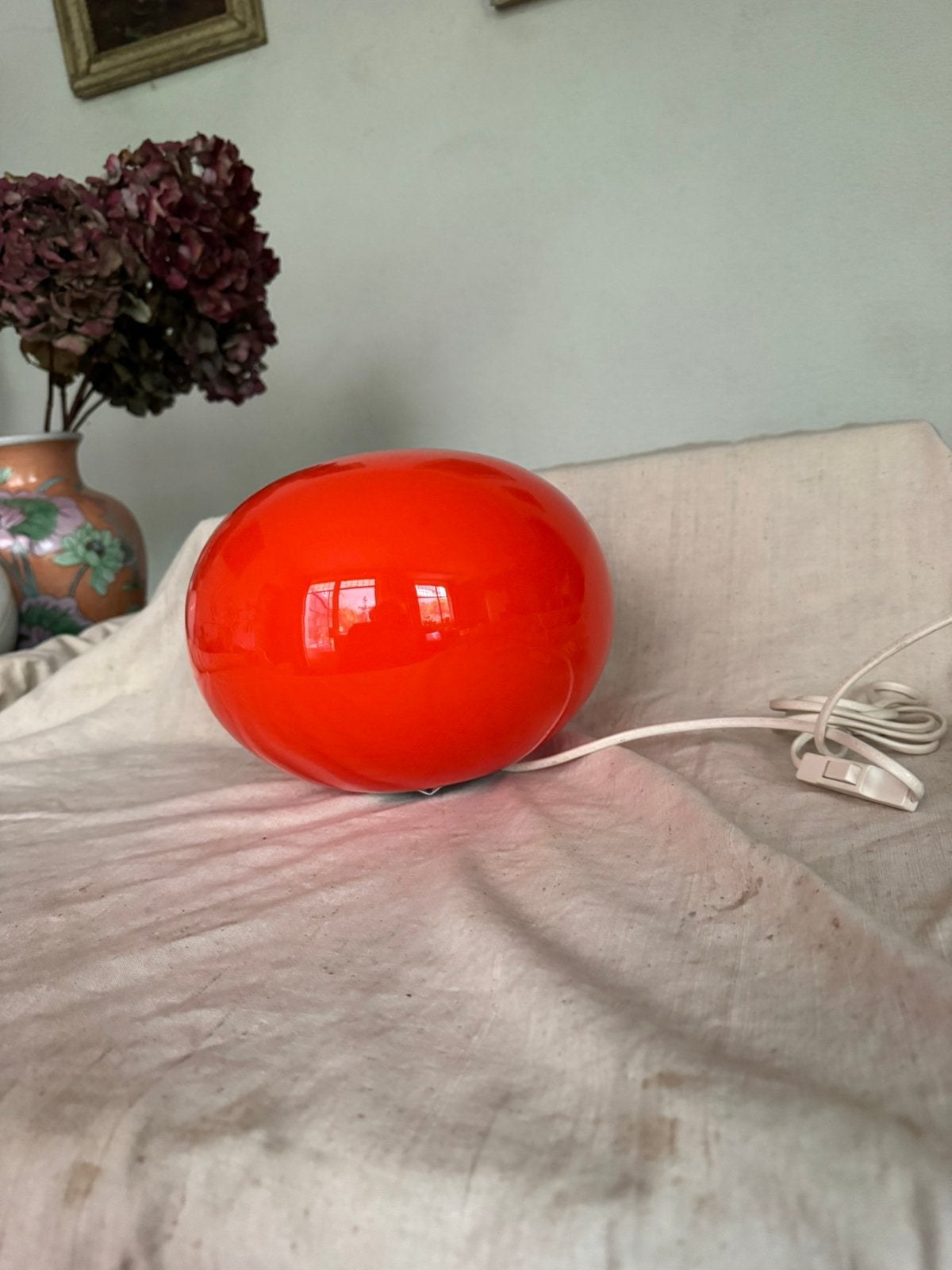 Honsel, Vloerlamp,sixties,zeventies,POP,Tafellamp,vintage, Gebruikt, Pop,sixties,zeventies,Mid-Century, Glas, Minder dan 100 cm