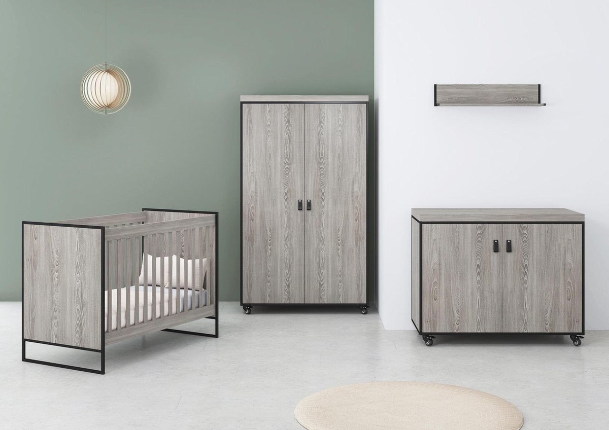 Cabino Dakota babykamer set: commode, kast en ledikant, Ophalen