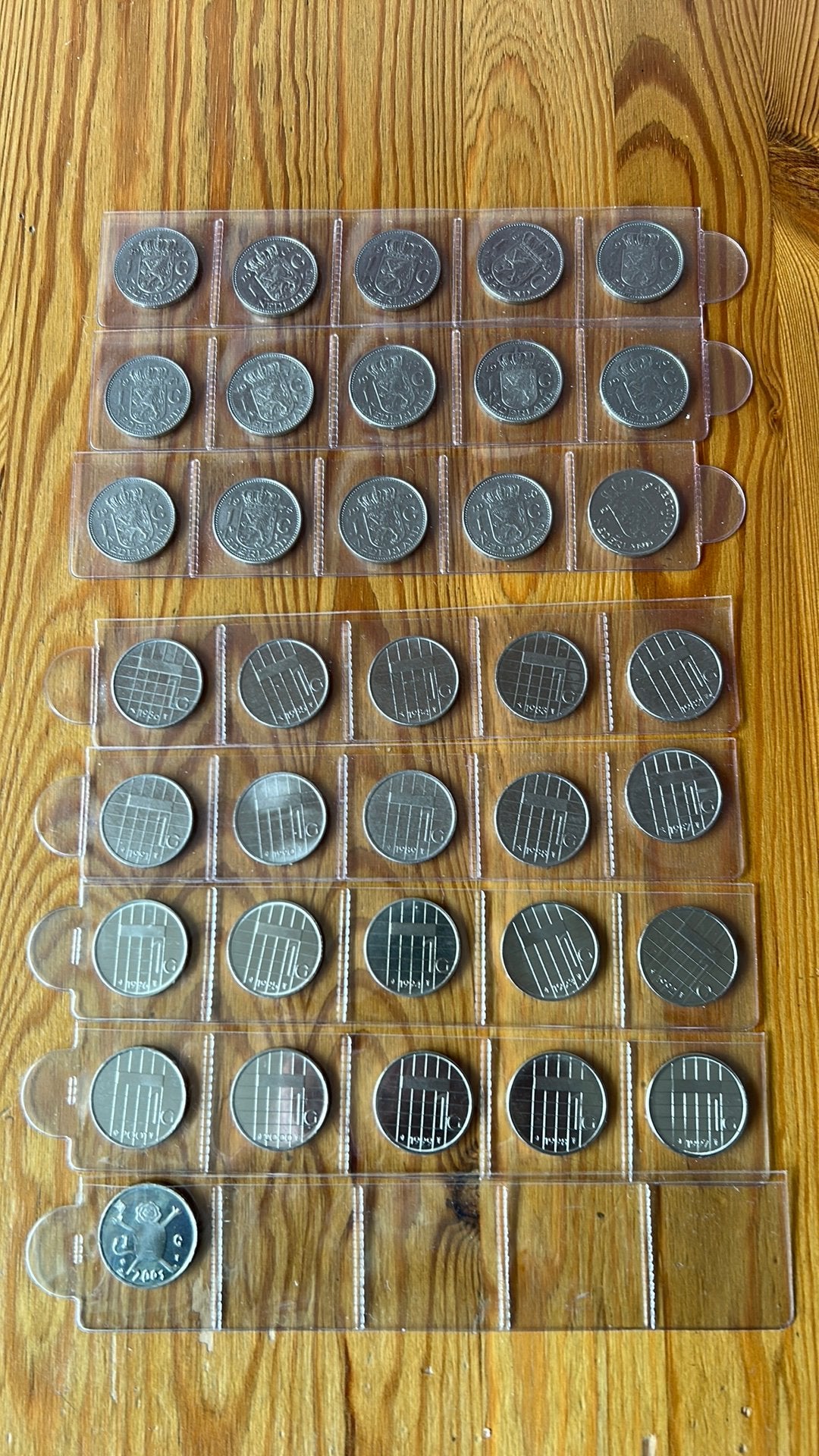 Guldens Juliana en Beatrix nikkel komplete set 1967-2001, Verzenden, Koningin Juliana, 1 gulden