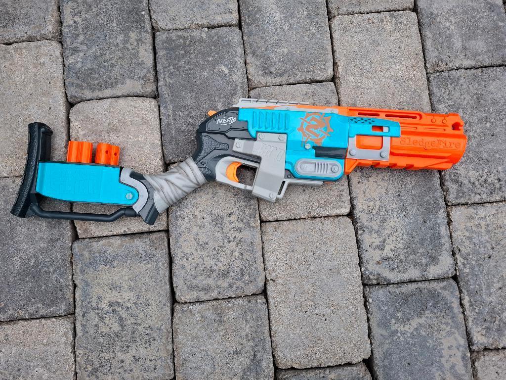 Nerfs Nstrike Fortnite Sledgefire X shot Retaliator Flipfury, Kinderen en Baby's, Speelgoed | Buiten | Actiespeelgoed, Ophalen